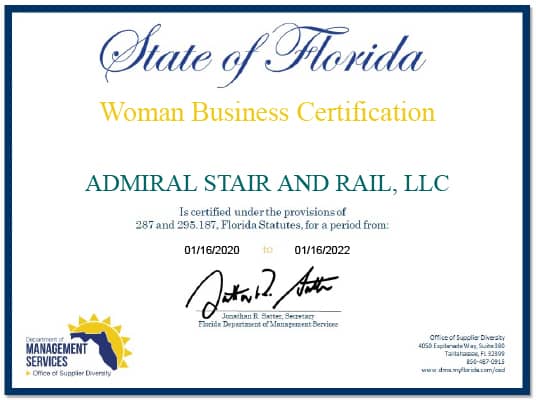 Woman business Certificate